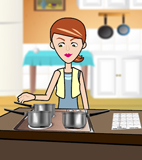 image of marissa in the kitchen